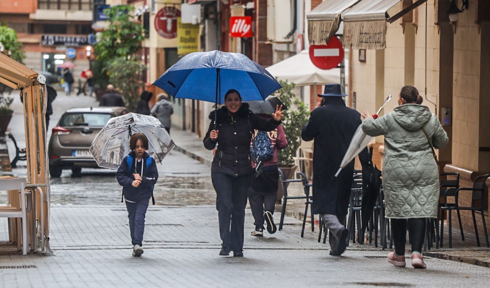 Fotografías de las precipitaciones por la borrasca Ingrid en la ciudad