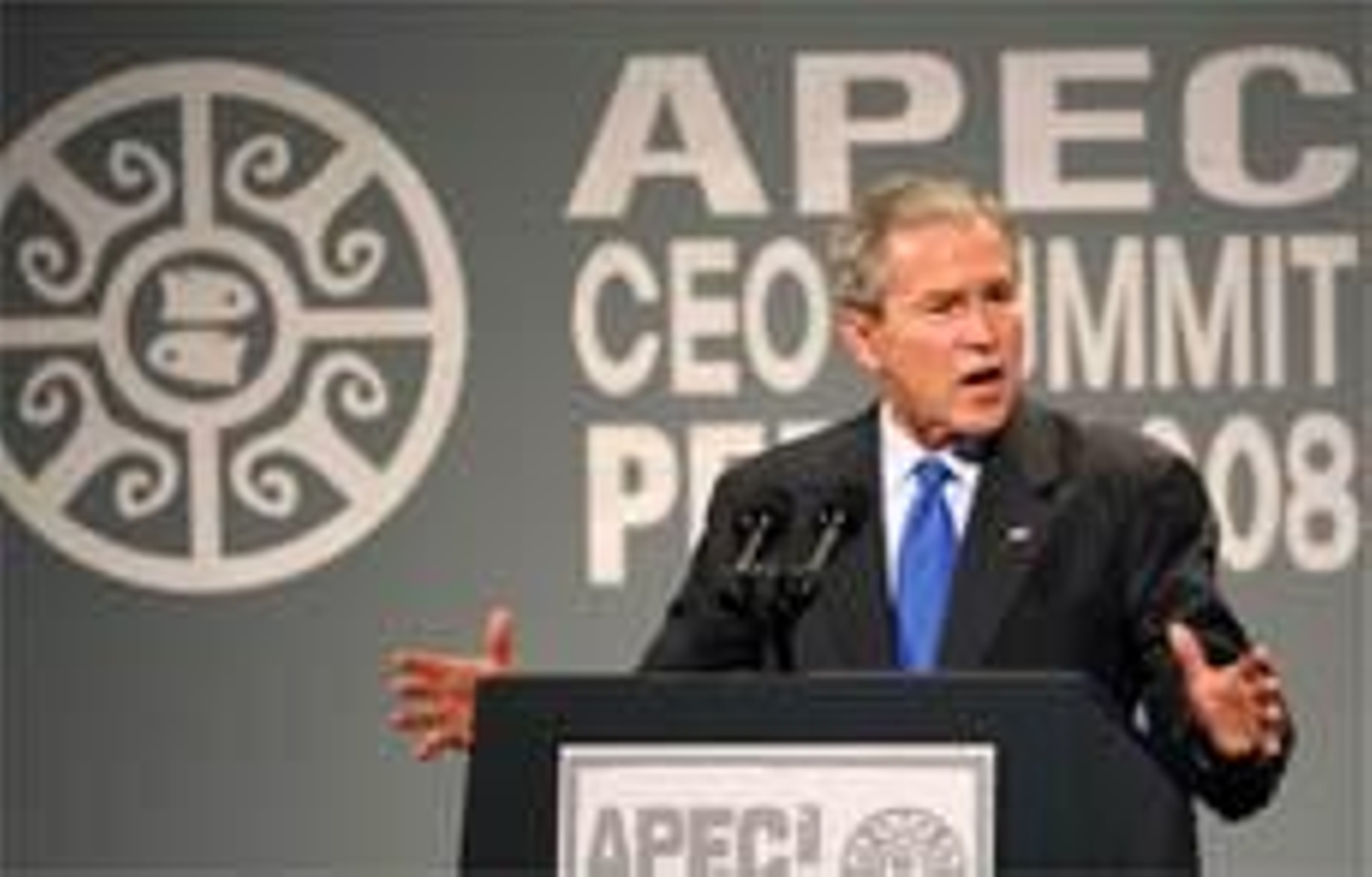 Bush, a favor del libre comercio para superar la crisis