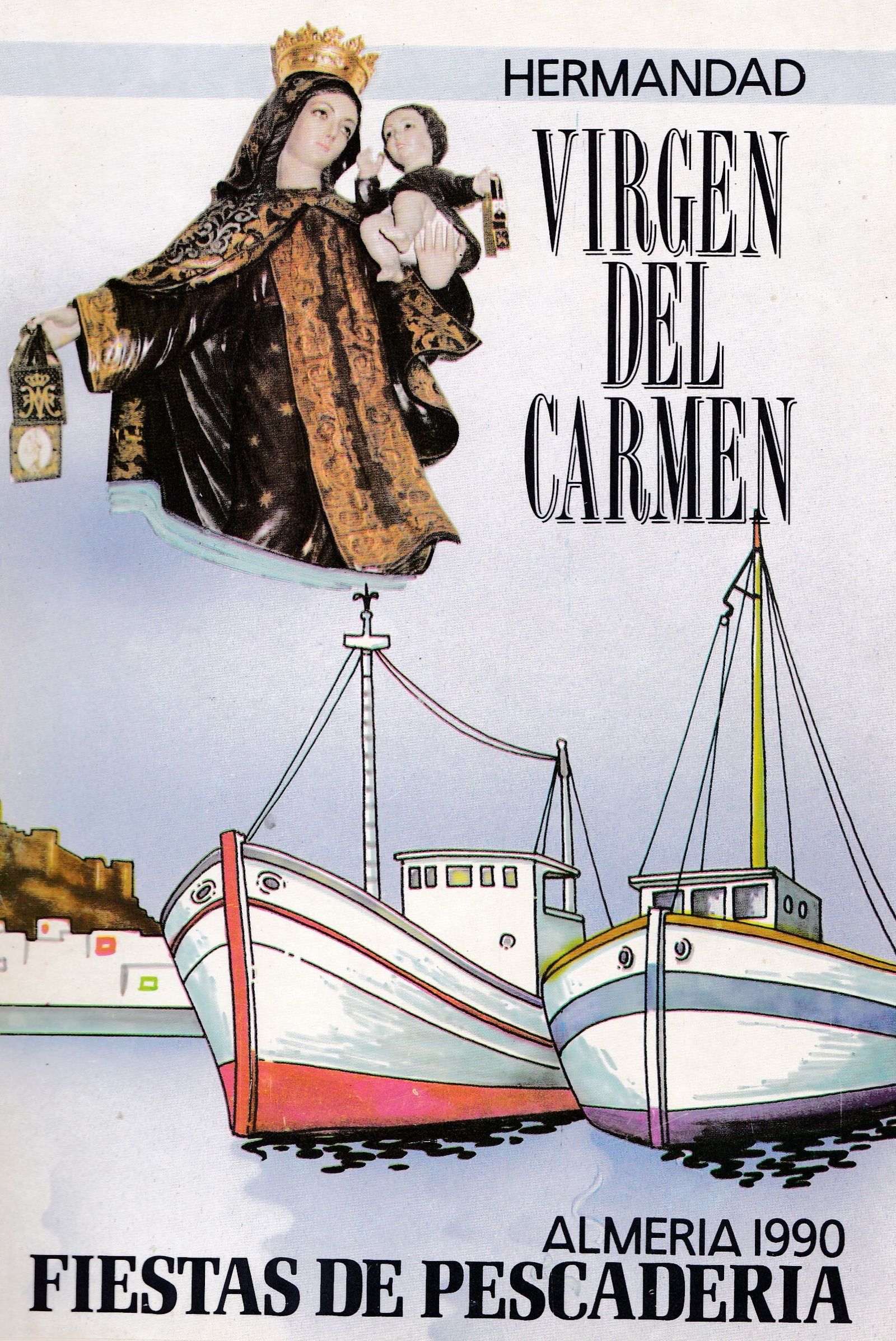 Cartel anunciador de las fiestas de Pescadería del año 1990