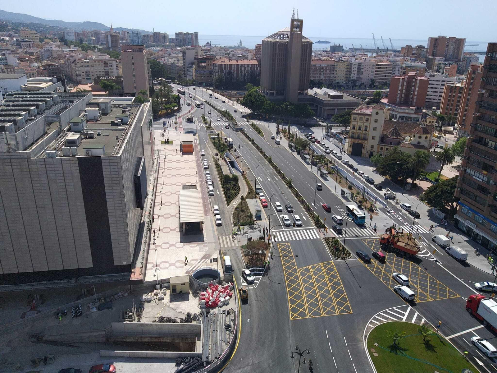 Fotos de la avenida de Andalucía de Málaga, a las puertas de la normalidad tras 10 años de obras del Metro