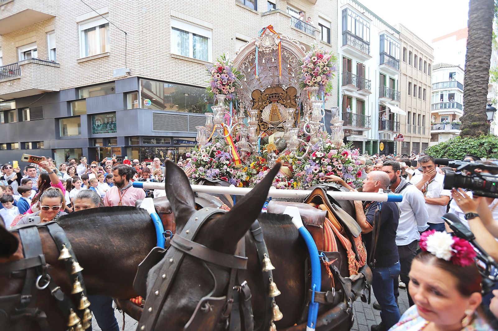 El Rocío 2023: Imágenes de la Hermandad de Emigrantes en su salida de Huelva