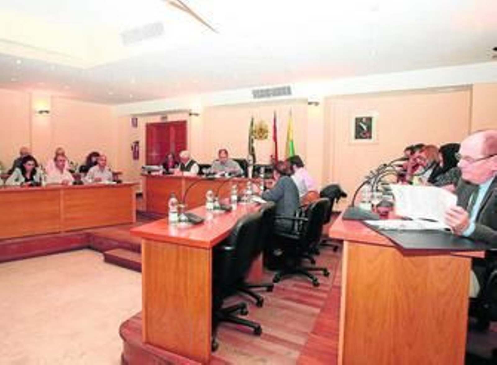 Un momento de la sesión plenaria celebrada ayer por la tarde en Los Barrios.