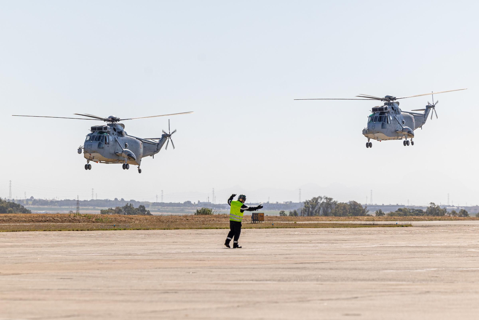 Imágenes de la Despedida del Sea King de la quinta escuadrilla