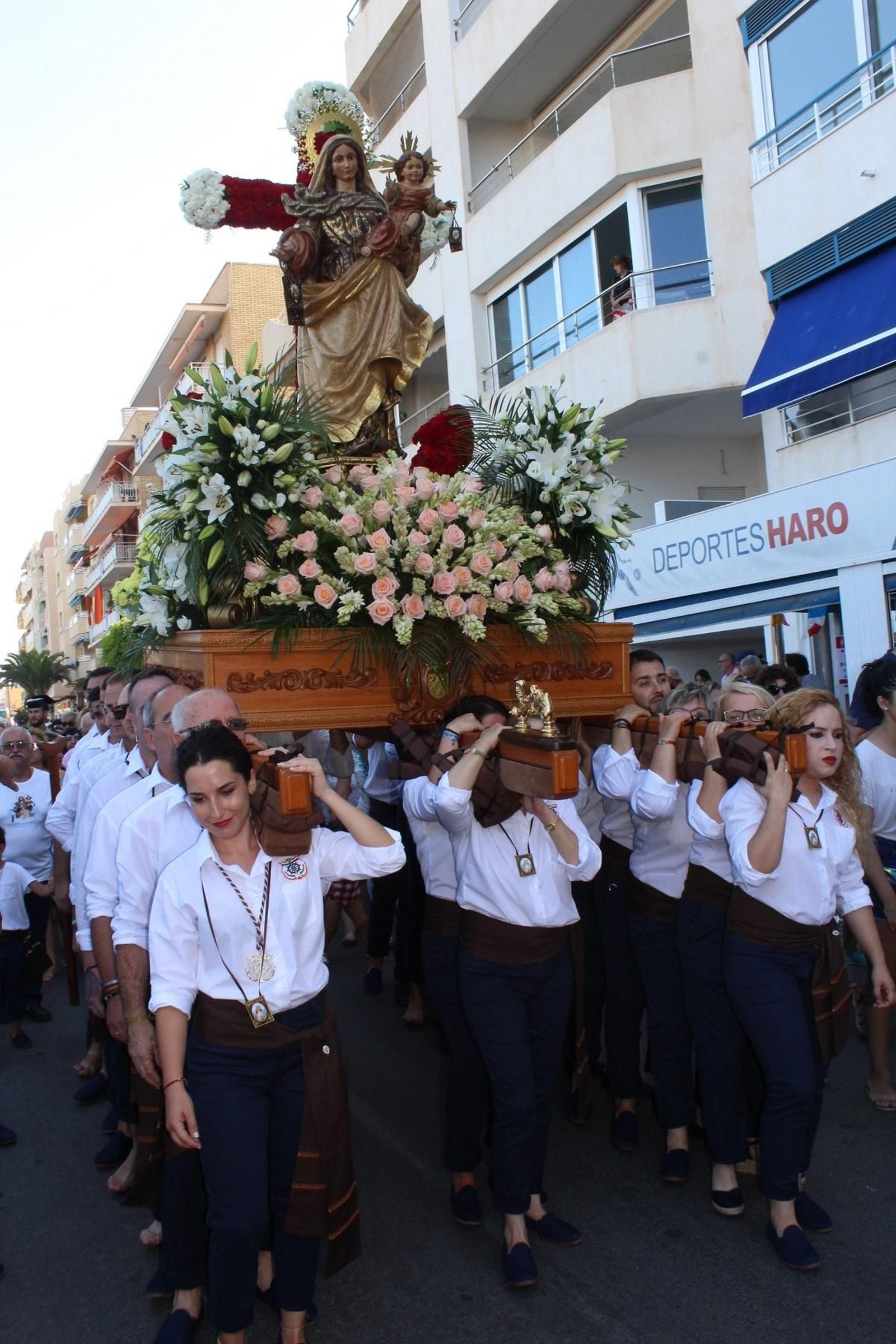Imágenes de la procesión de la Virgen del Carmen en Garrucha