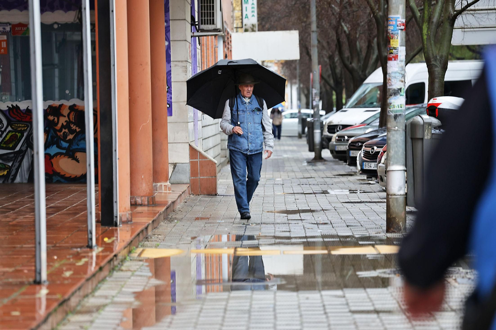 Las imágenes de la lluviosa mañana del jueves 13 de marzo en Huelva