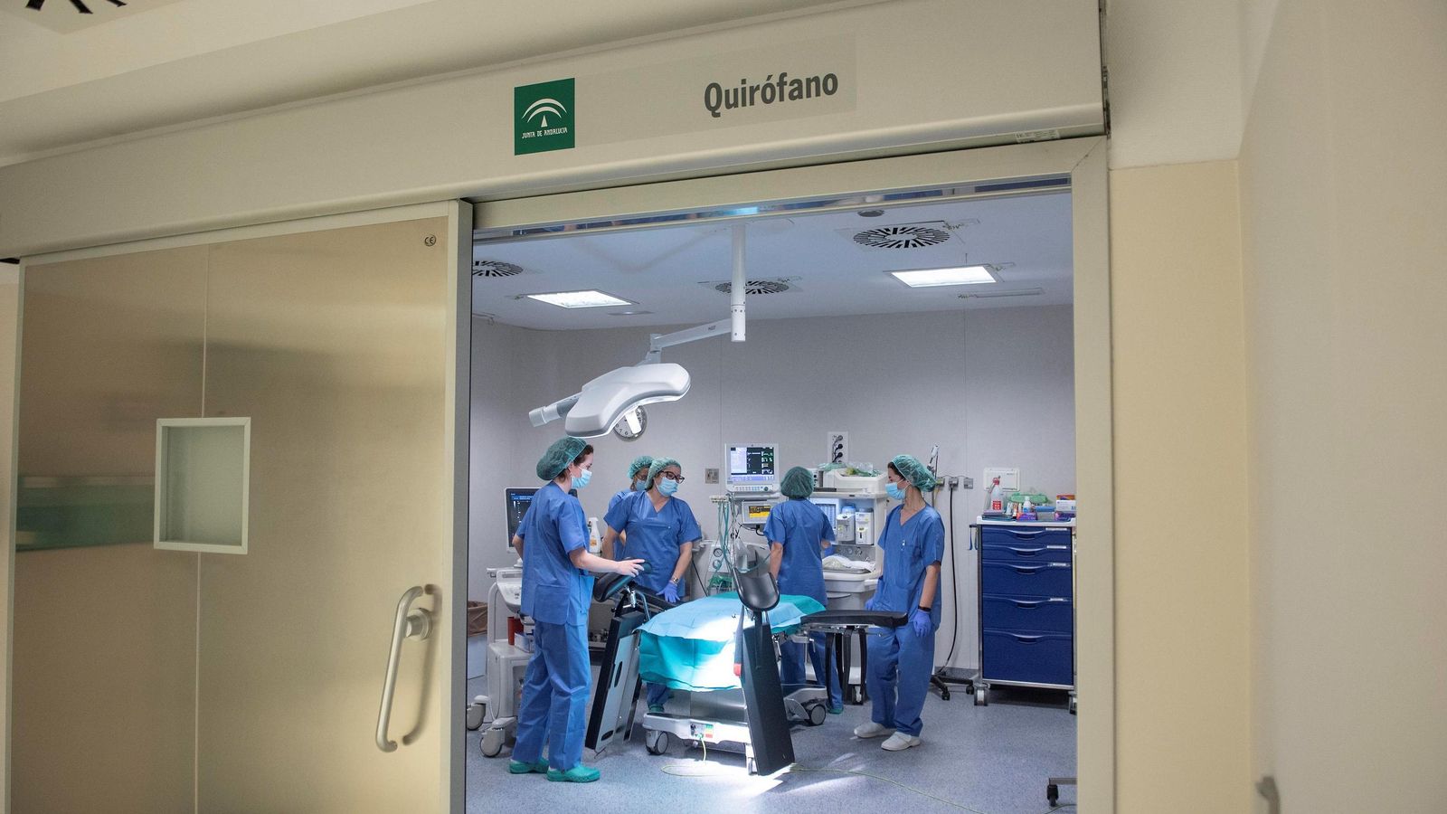 Un quirófano en un hospital del SAS.