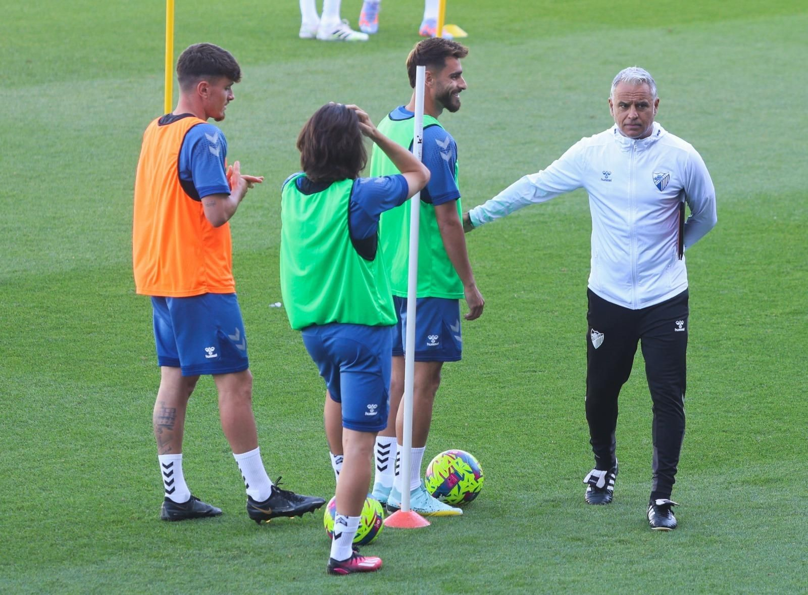 Primer entrenamiento de esta semana del Málaga, en fotos