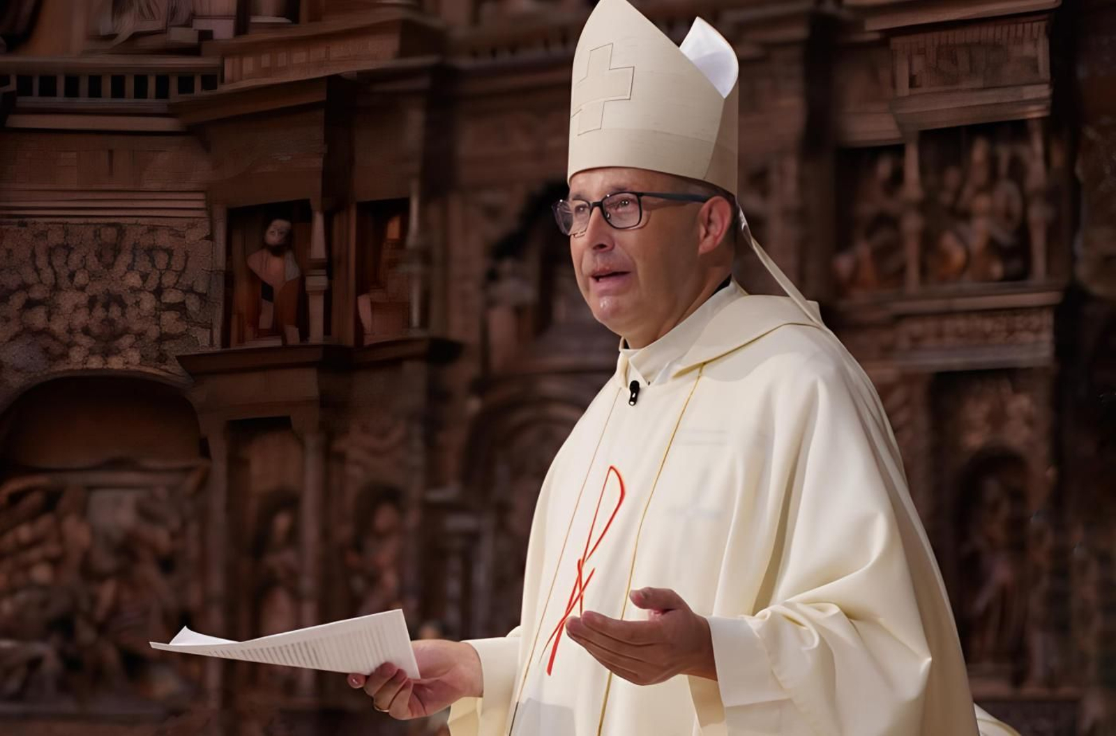 José Antonio Satué en su ordenación como obispo en Teruel.