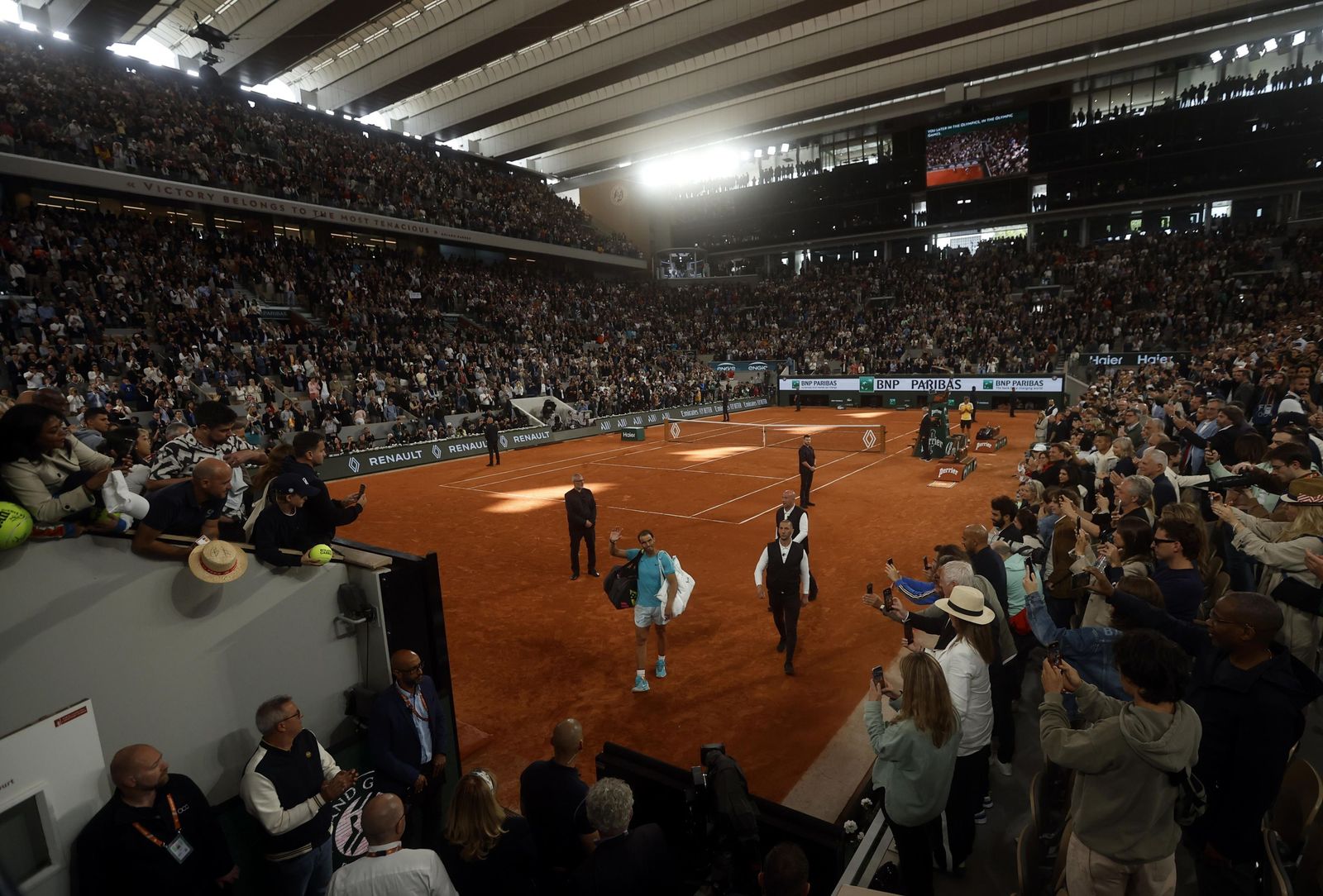 Las fotos del adiós de Nadal en Roland Garros
