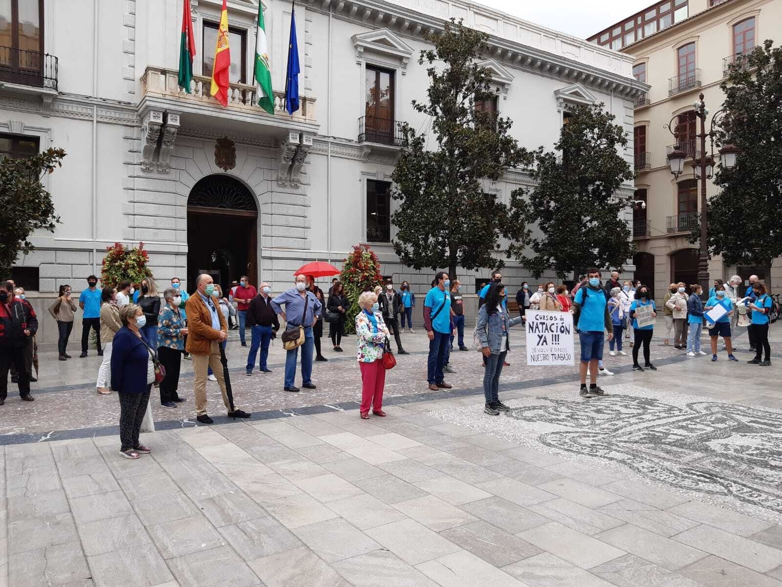 Protesta en la Plaza del Carmen