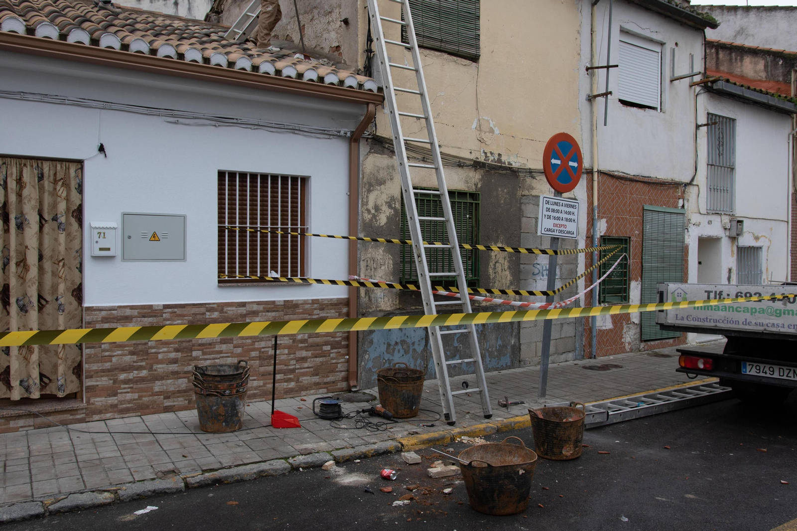 Daños en una vivienda de Santa Fe.