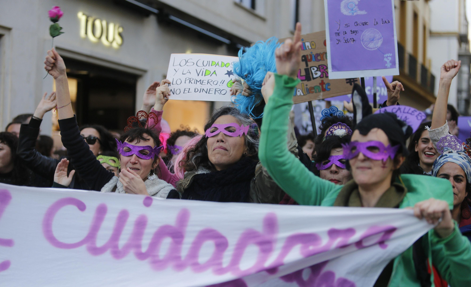 La manifestación del 8M, en imágenes.