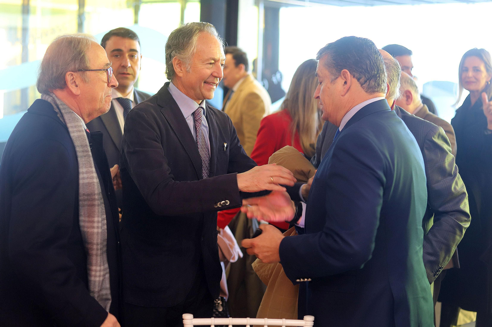 Imágenes de los invitados a la conferencia y desayuno-coloquio con Antonio Sanz en el Foro Joly Andalucía