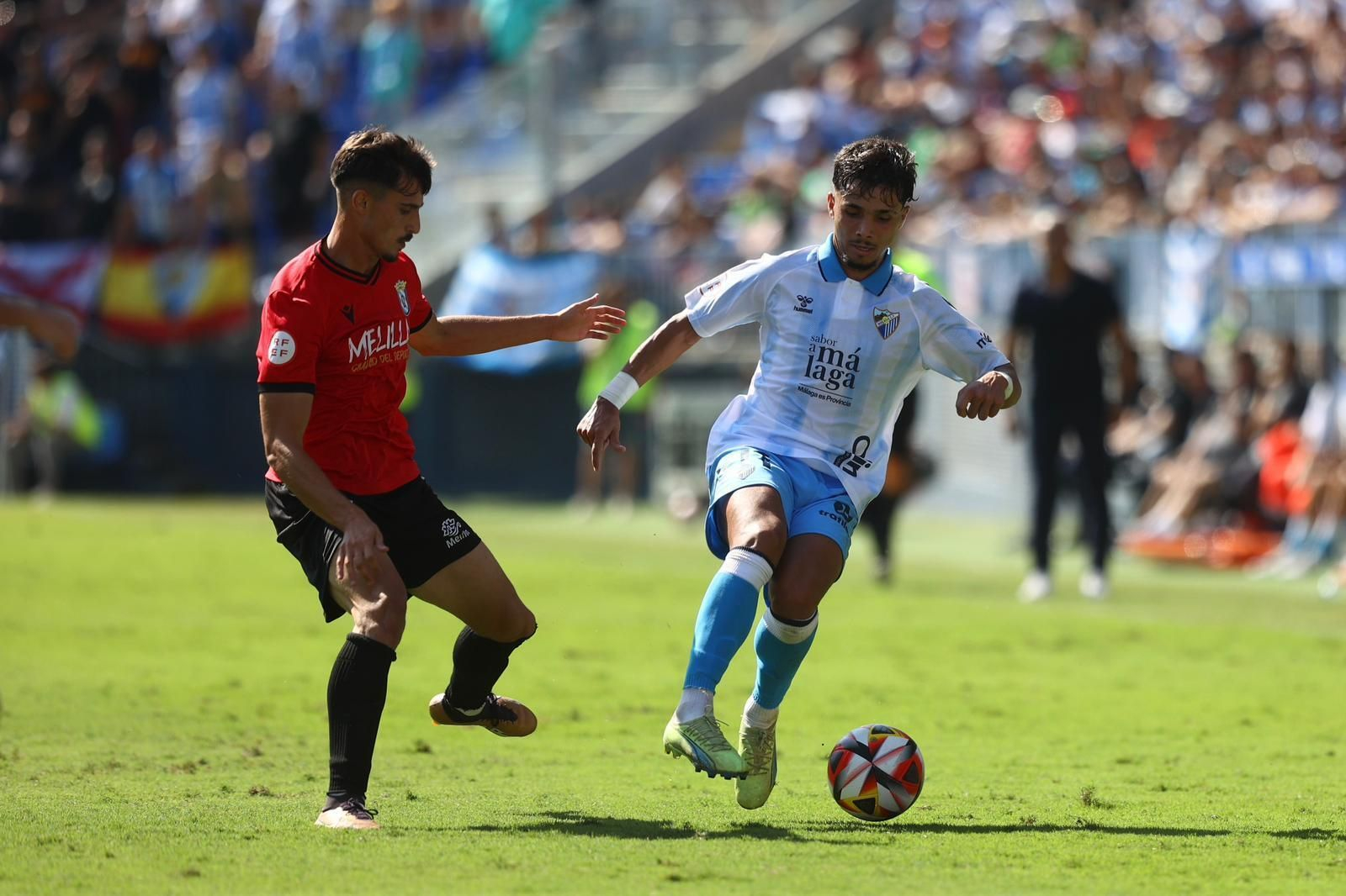 El Málaga CF-Melilla, en fotos