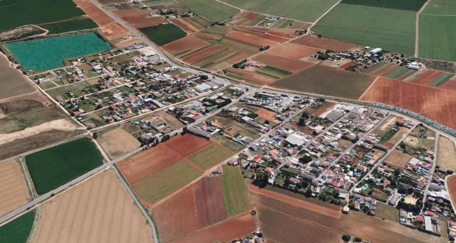 Vista en 3D de la barriada del Gordillo