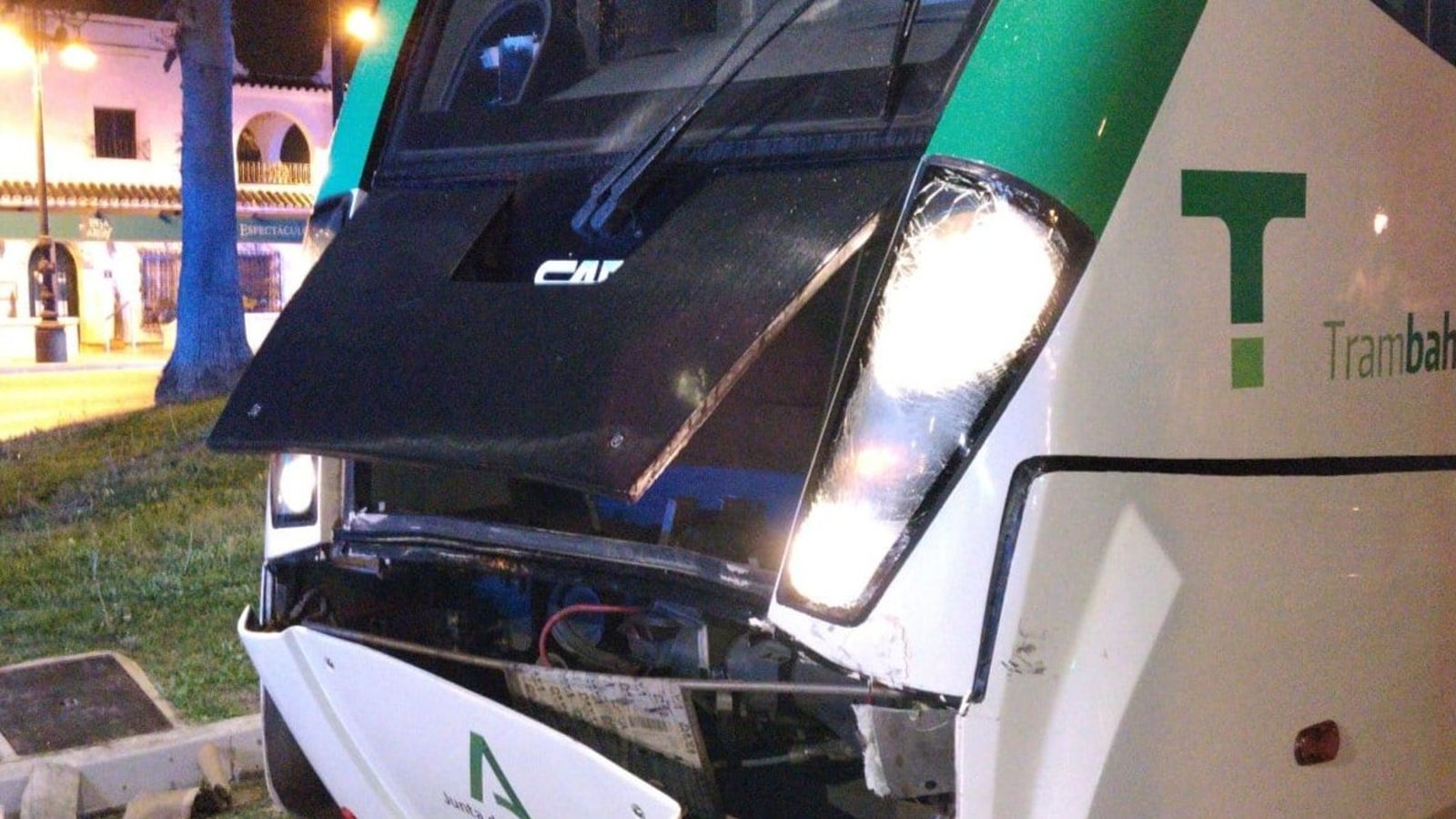 Tranvía accidentado en San Fernando