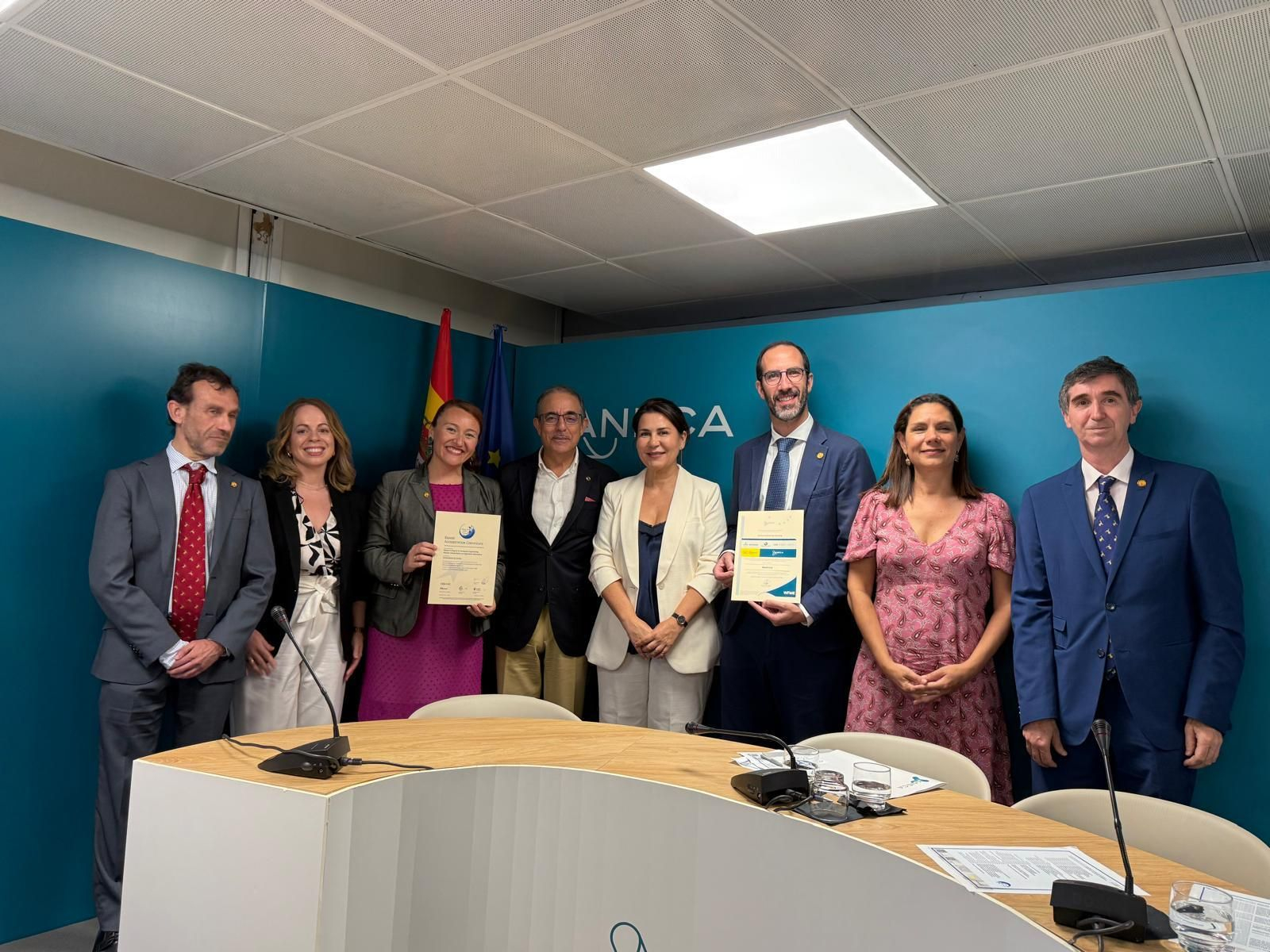 Entrega de los sellos de calidad en la sede de la Aneca.