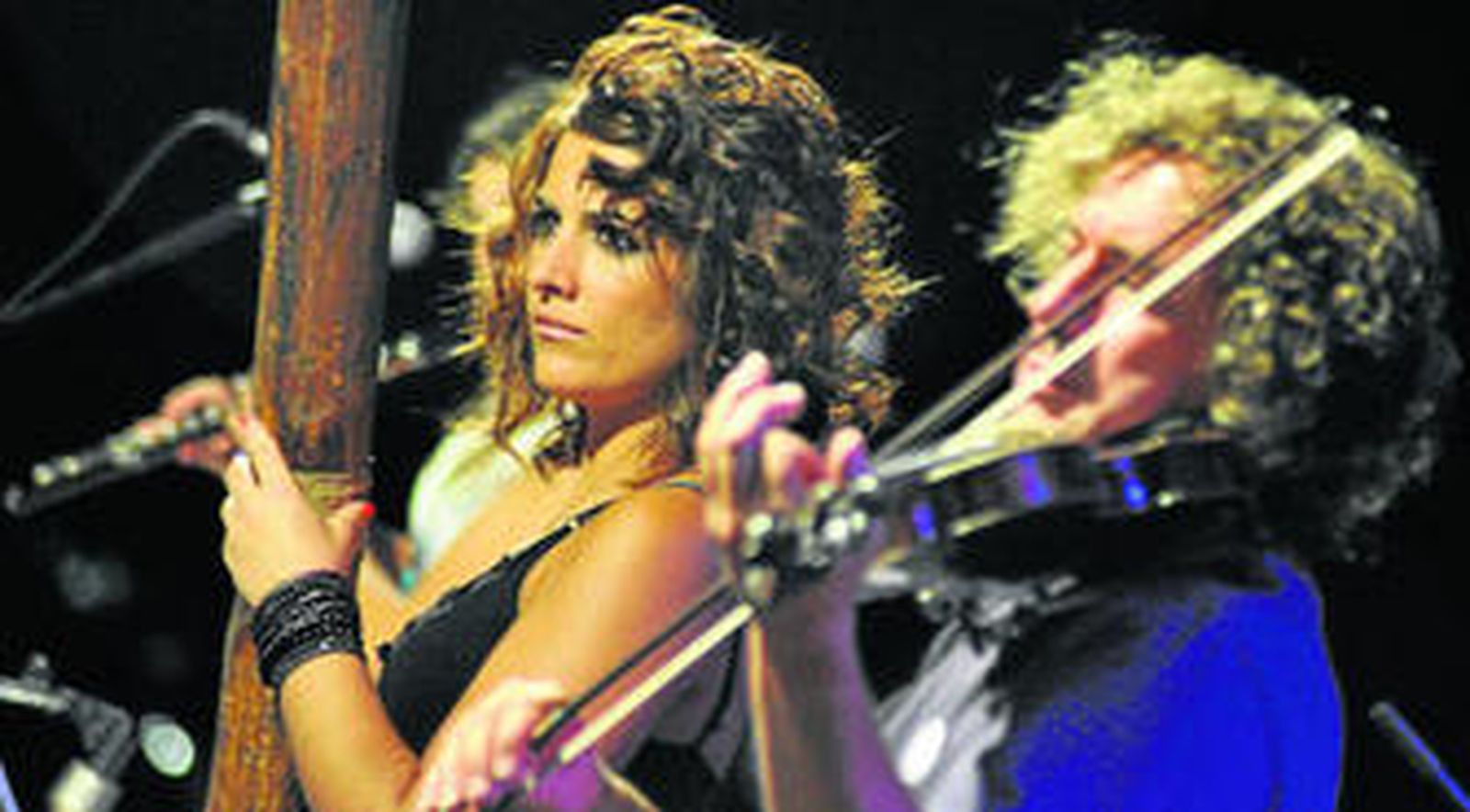 Lombarda, durante su actuación.