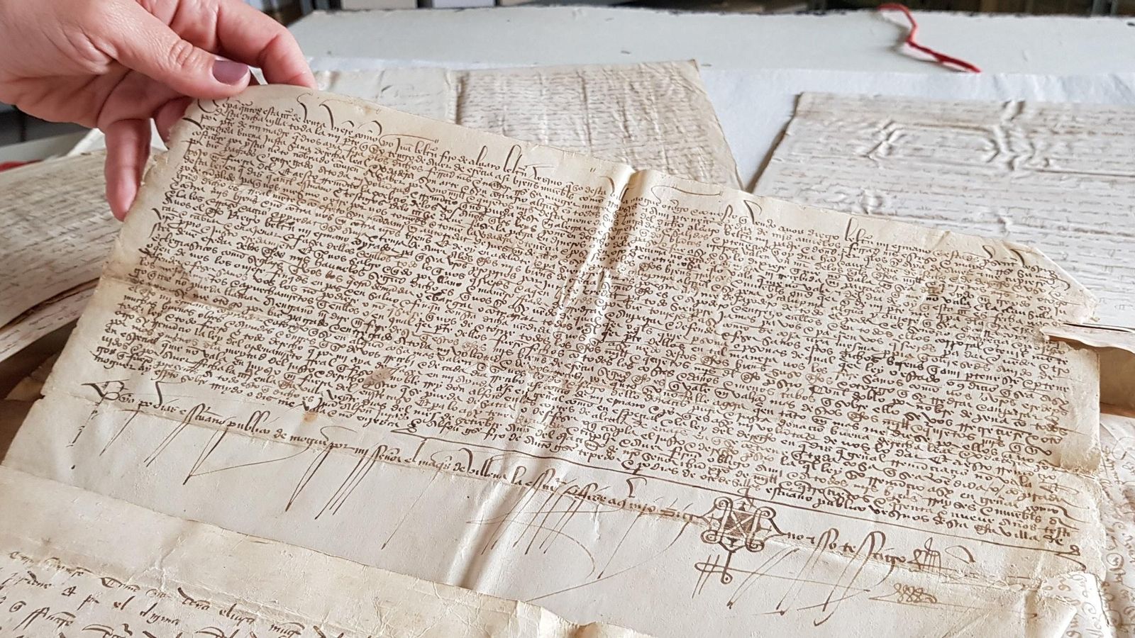 Pergaminos de Santa Clara, joya del archivo diocesano de Huelva.