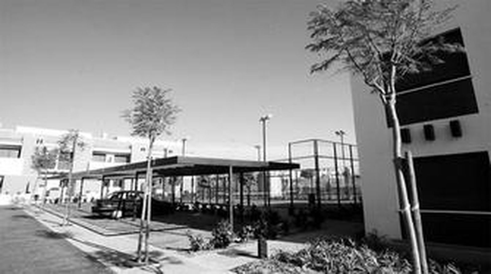 Interior de la promoción de viviendas que ya ha sido vendida en un 80%.