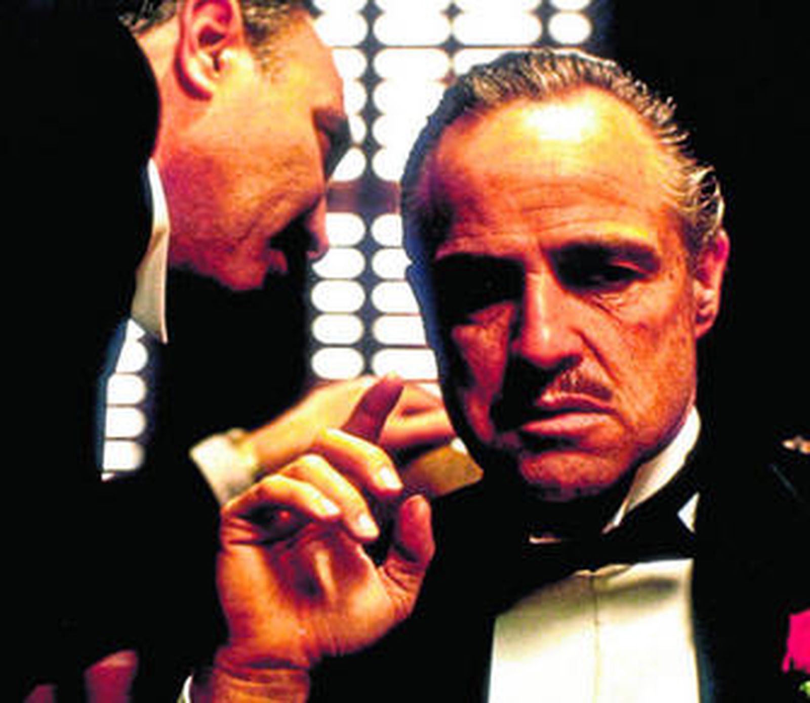 Marlon Brando en una de las escenas más conocidas de 'El Padrino' de Francis Ford Coppola.