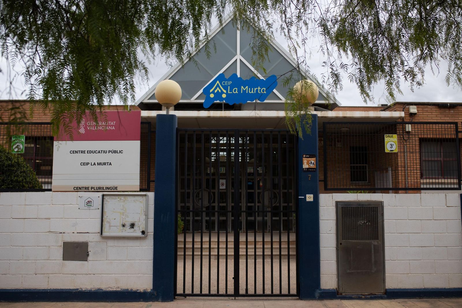 Colegio La Murta en Chiva, uno de los municipios afectados por la DANA en Valencia.