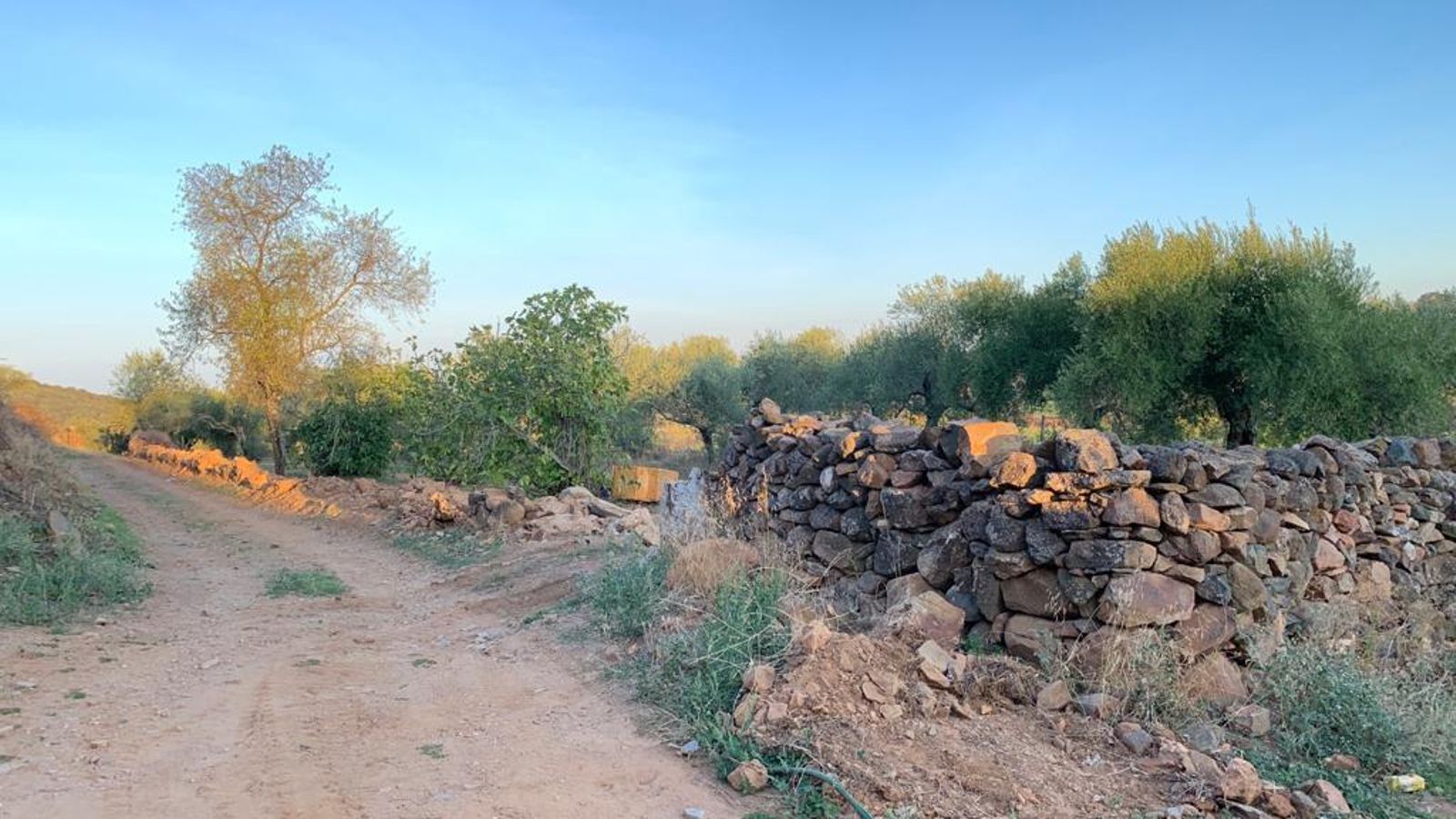 Uno de los cercados de piedra seca de los que supuestamente procede parte de la piedra utilizada en la restauración actual del castillo.