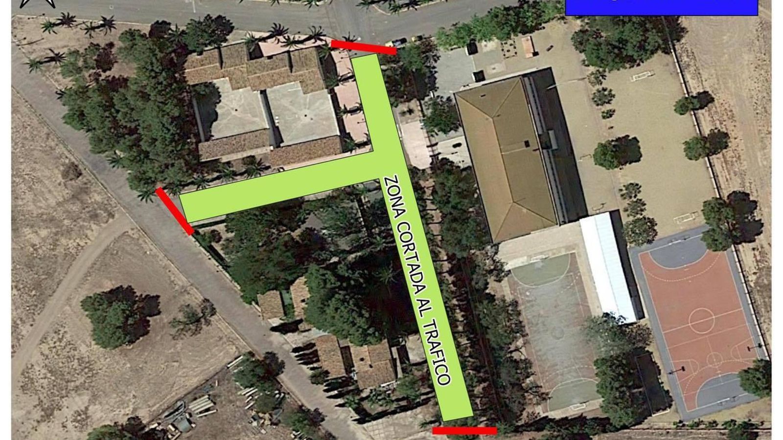 Dispositivo en el Colegio Tierno Galván.