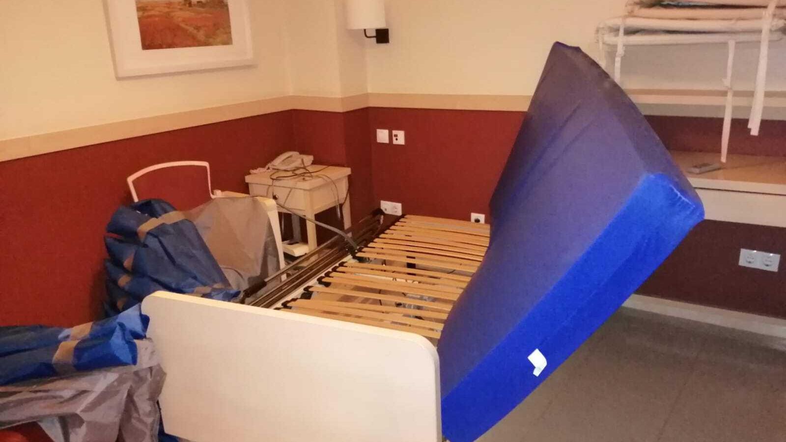 Estado de la habitación en la que fue reubicada la residente.