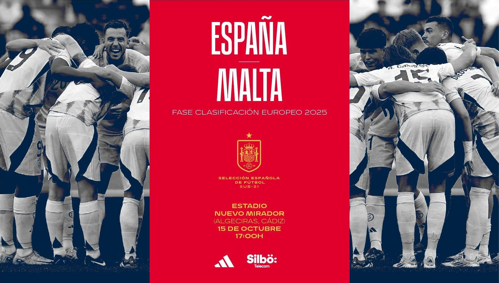 El cartel del España - Malta sub-21 de Algeciras. El cartel del España - Malta sub-21 de Algeciras.
