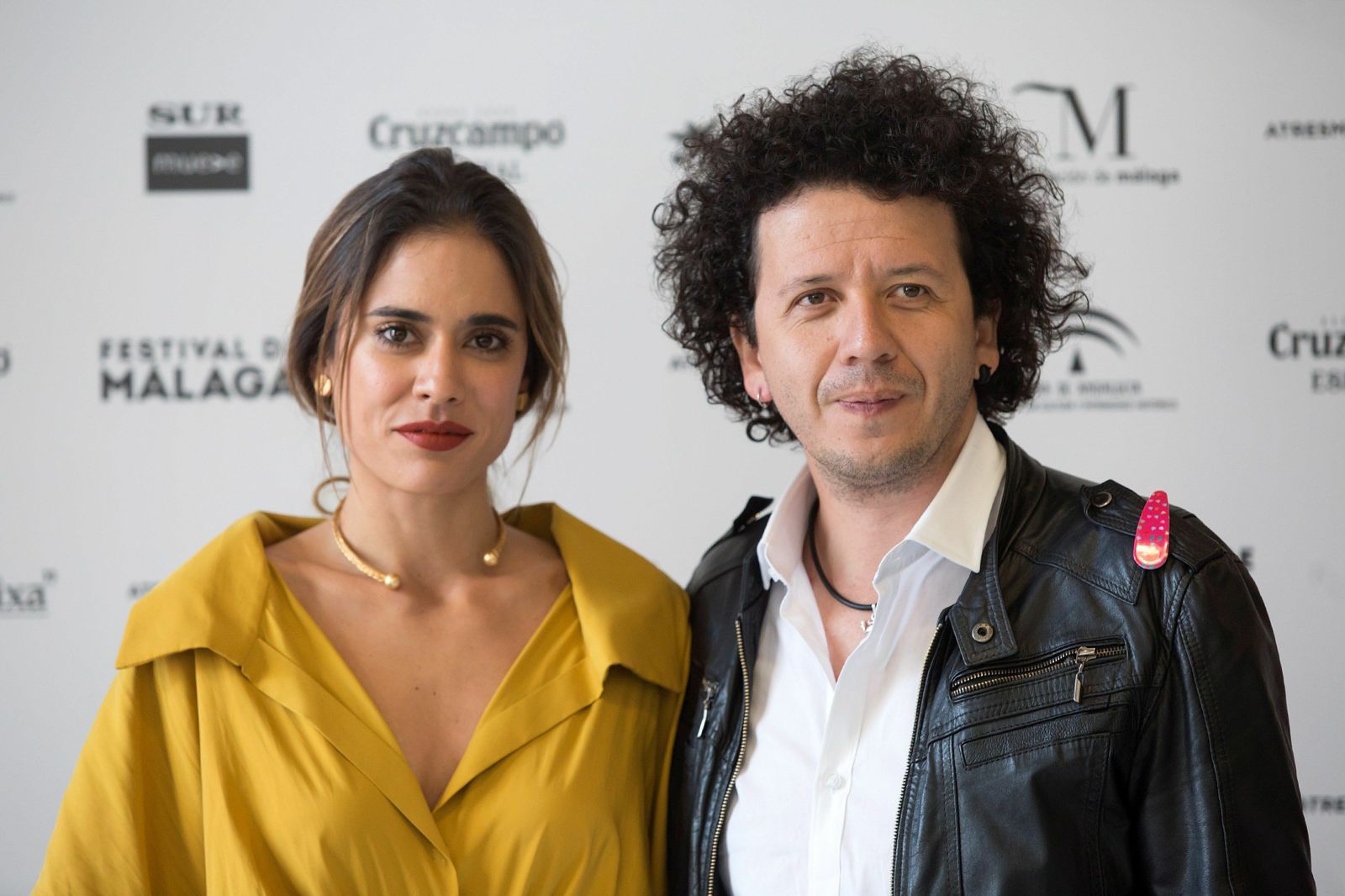 Rubén Mendoza y Carolina Rodríguez, en la presentación de la película