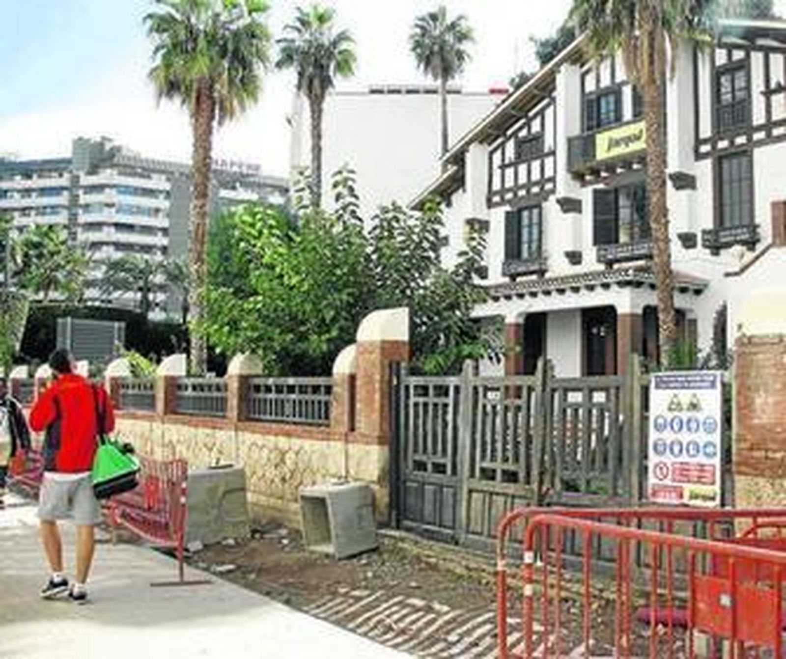 La casa de estilo montañés en obras en la actualidad para su adaptación como museo.