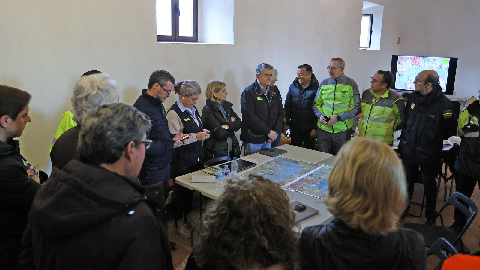 Operativo por el desbordamiento del río Guadalete
