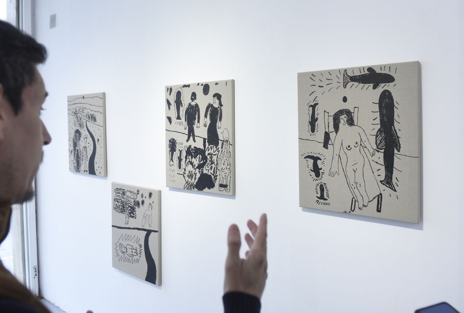 Imágenes de la exposición del artista brasileño, Narowé