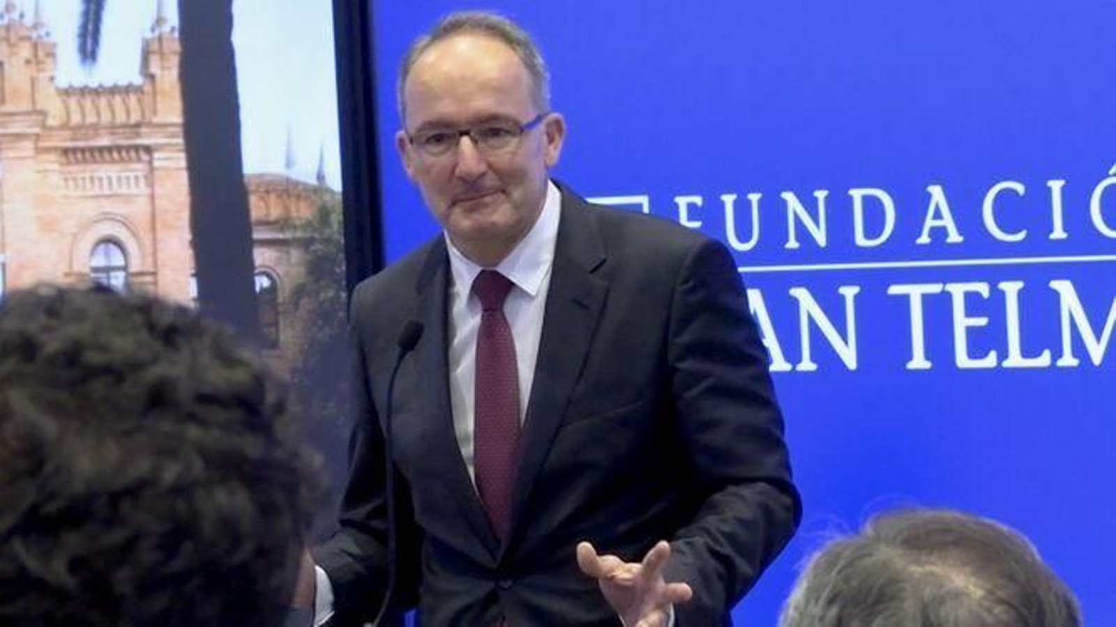 Juvencio Maeztu, en un momento de su intervención el pasado sábado en Sevilla