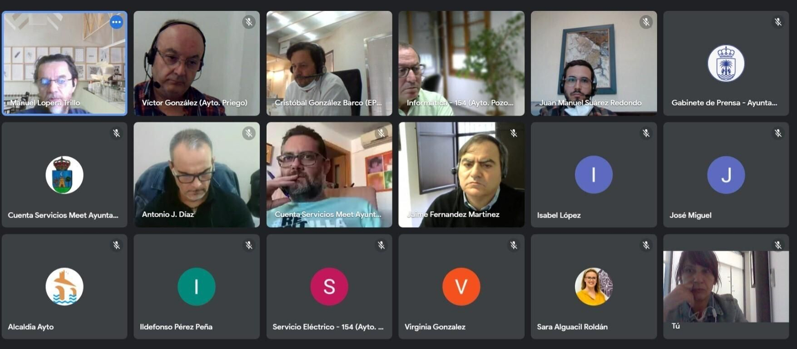 Presentación del proyecto Enlaza a través de videollamada.