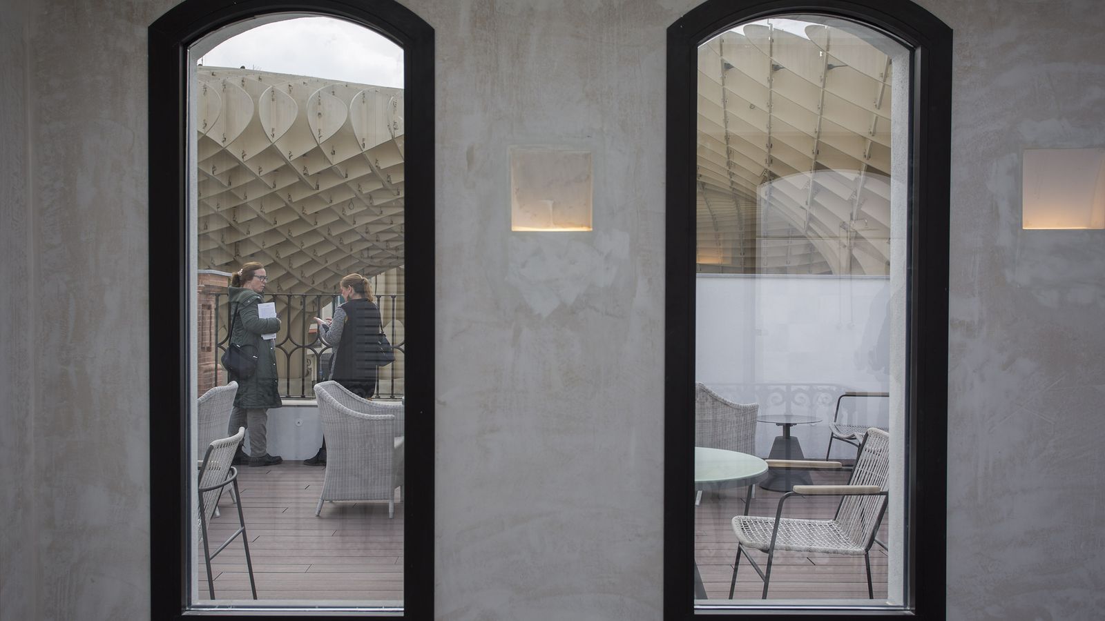 Vistas a las 'setas' desde una de las habitaciones.