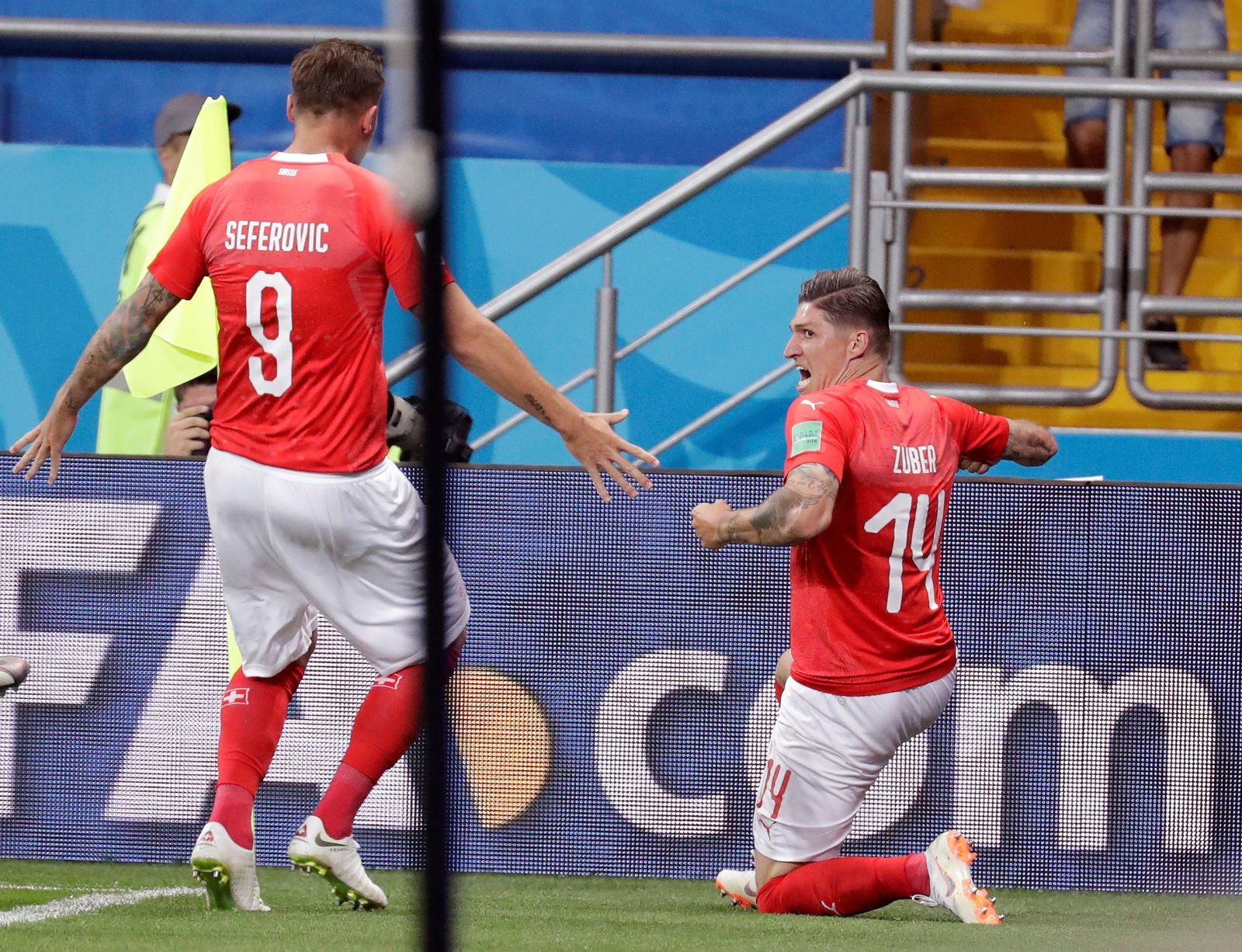 Las imágenes del Brasil-Suiza