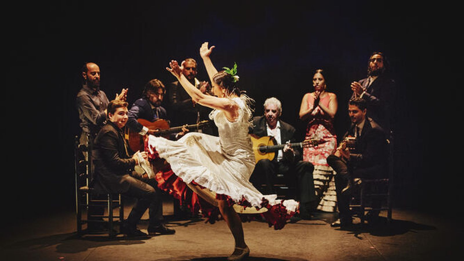 La Moneta durante una actuación en el Teatro Central en Sevilla