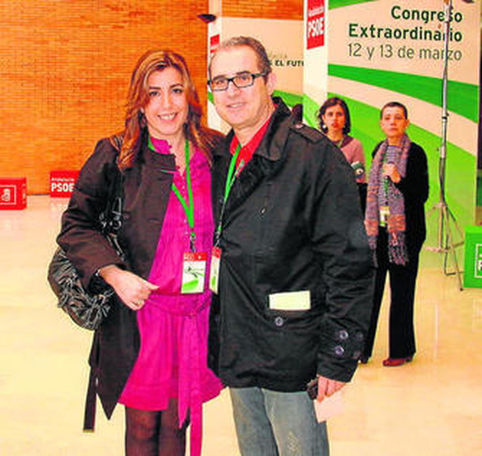 Diego Asensio, con la nueva secretaria de Organización, Susana Díaz.