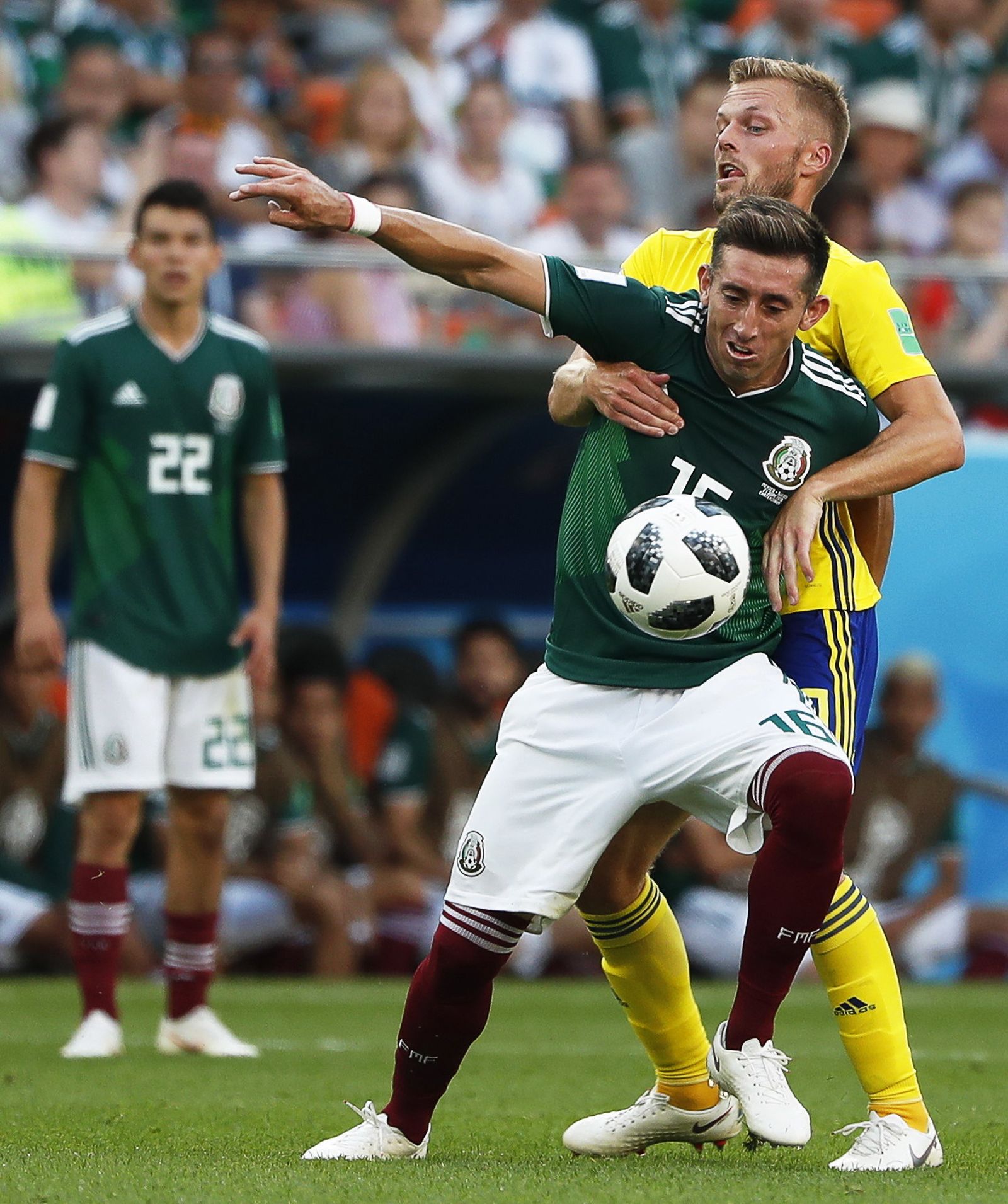 Las imágenes del México-Suecia