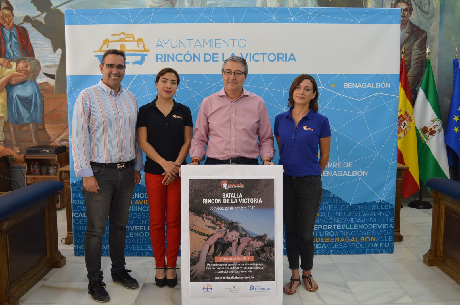 Presentación del I Desafío de Guerreros en Rincón de la Victoria.