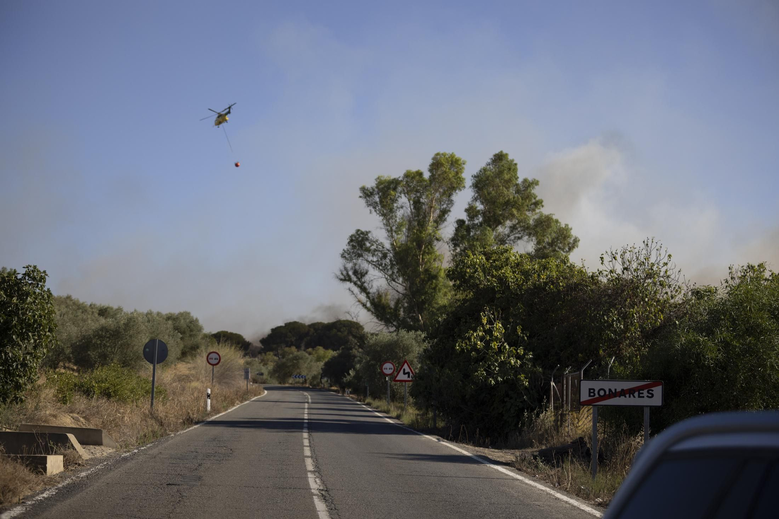 Imágenes del incendio de Bonares