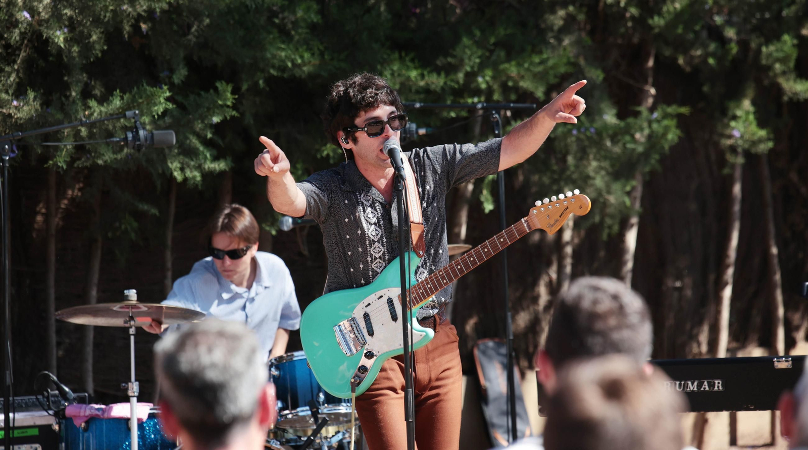 Un momento del concierto de Maximiliano Calvo este lunes en el centro Cartuja de Jerez.