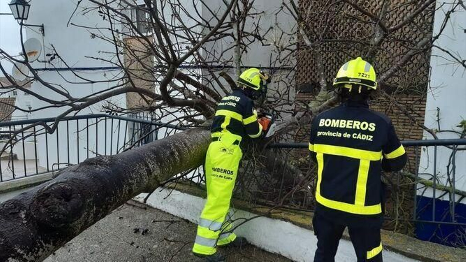 Imágenes del paso del temporal por la provincia de Cádiz