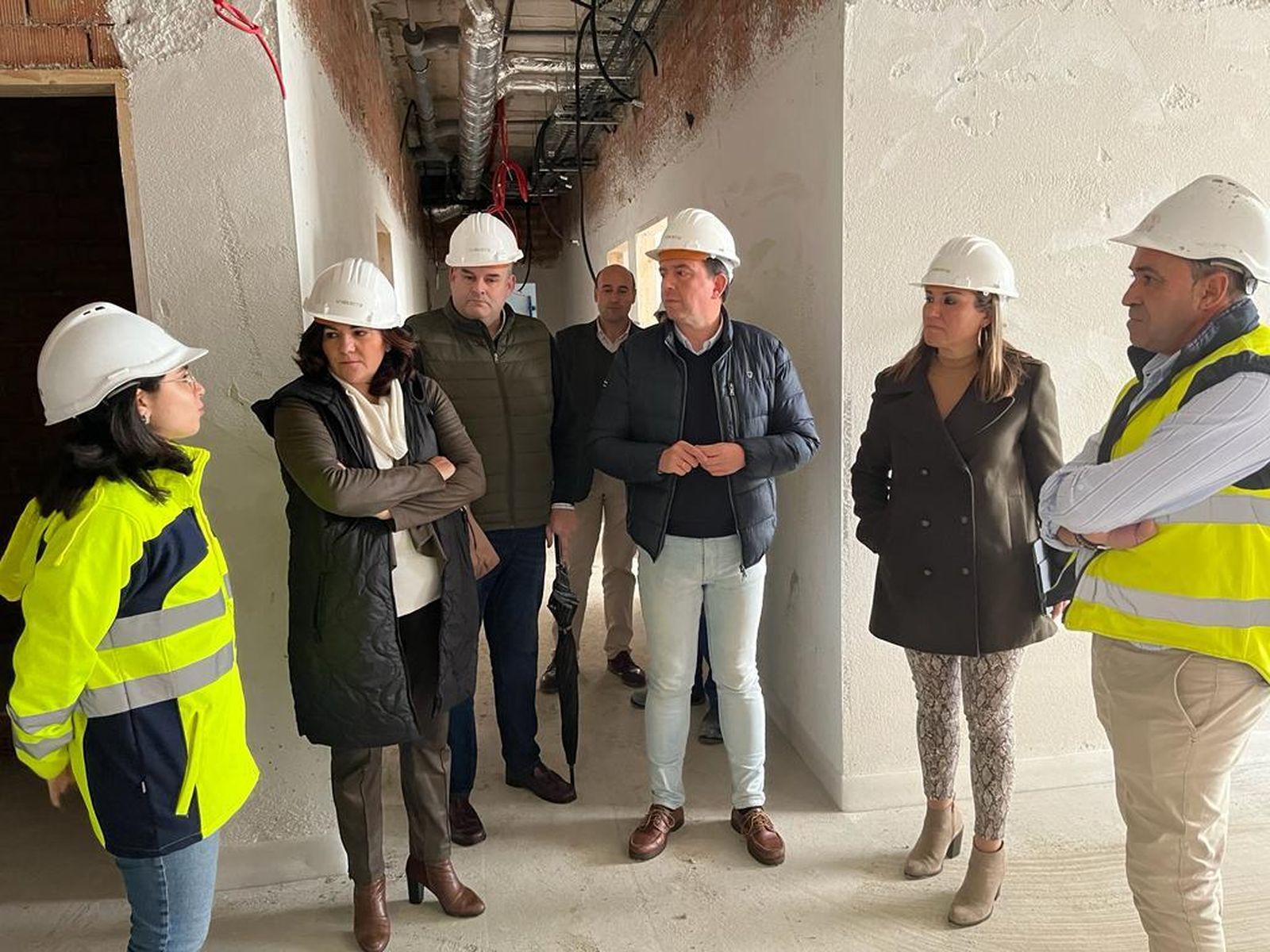 Visita de Raquel López a la futura sede judicial de Lucena.