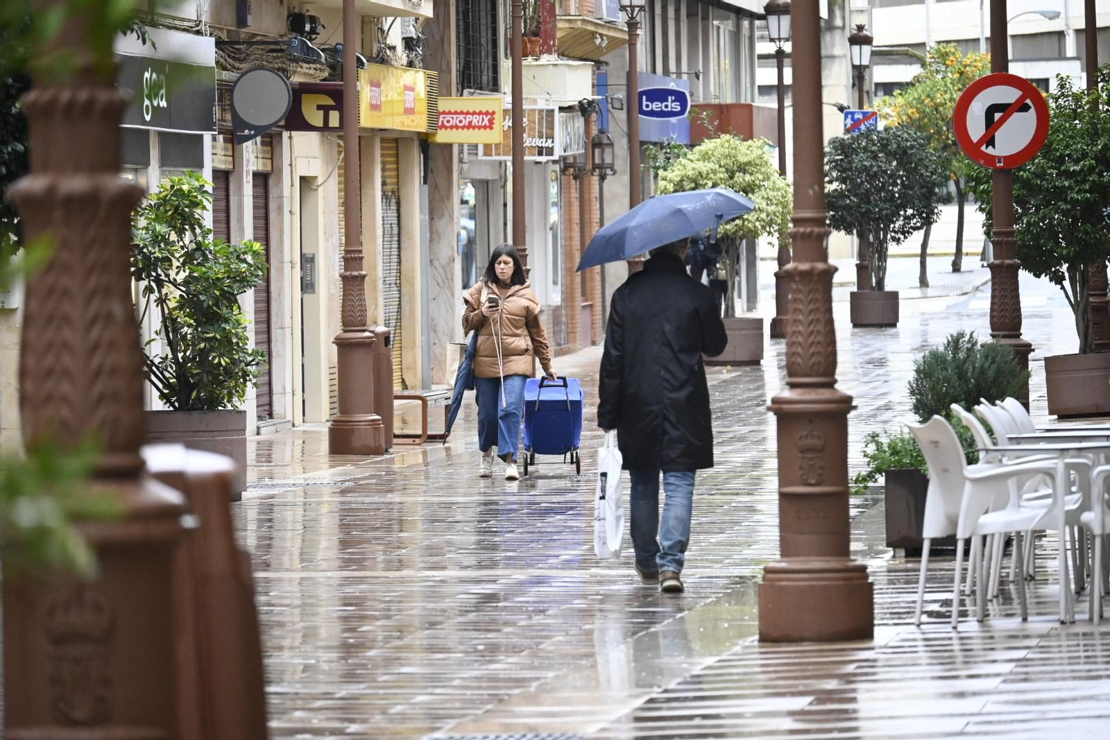 Imágenes de lluvia en la mañana del Domingo