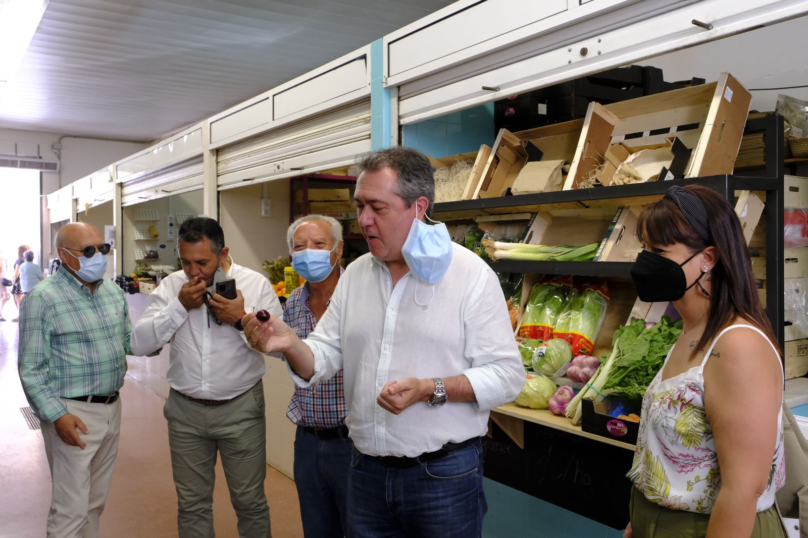 Juan Espadas, candidato a las primarias del PSOE, en Alhama y Bentarique. Almería