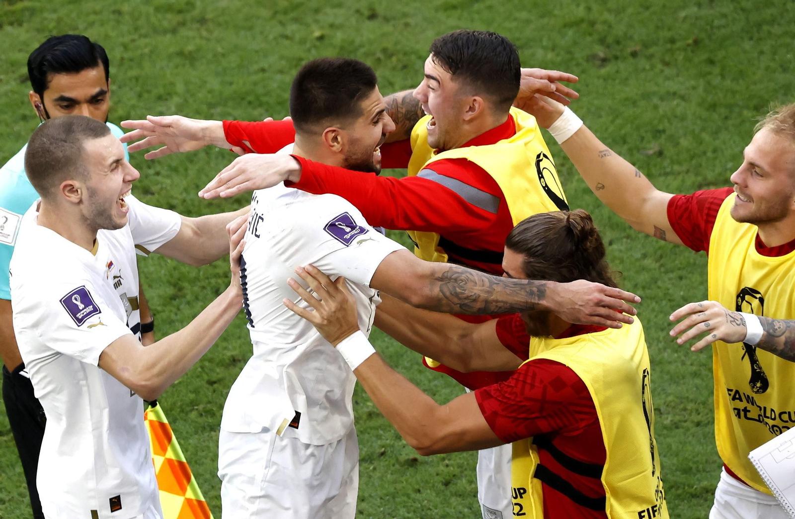 Las imágenes del Camerún - Serbia