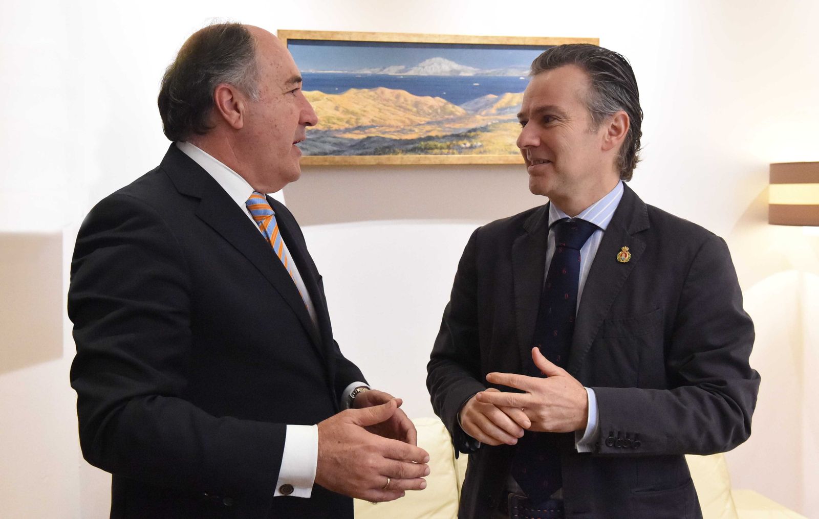 José Ignacio Landaluce y Javier Lancha, ayer.